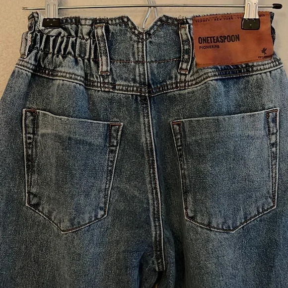 One Teaspoon Blue High Rise Women Jeans - Picture 5 of 13